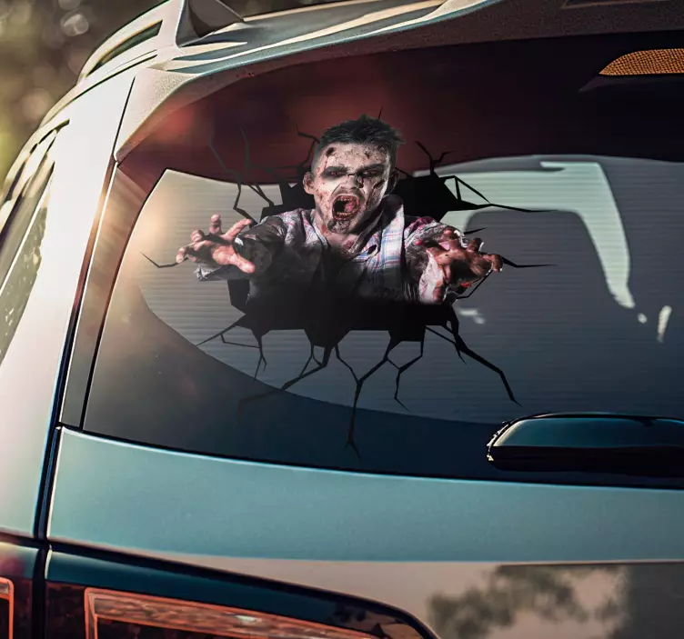 Horror Halloween 3D car sticker - TenStickers