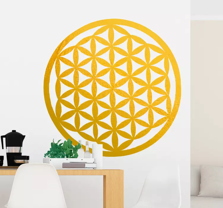 Fiore della vita abstract wall sticker - TenStickers