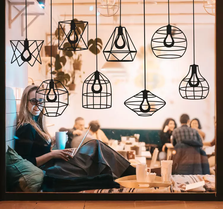 Flashlights window sticker - TenStickers