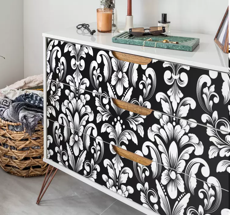 Floral luxury pattern furniture sticker - TenStickers