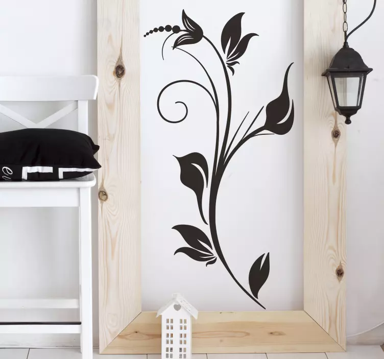 Monocolour Flower Wall Sticker - TenStickers