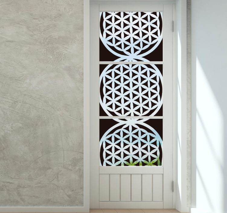 Flower of life window sticker - TenStickers