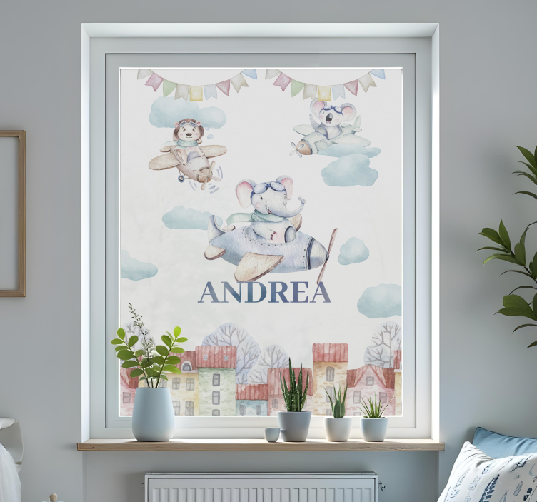 flying animals window sticker - TenStickers