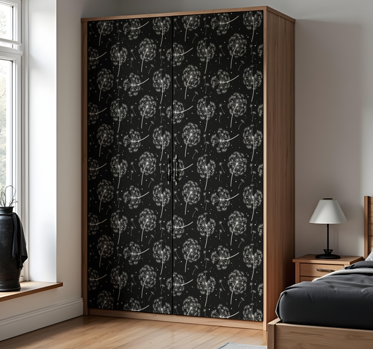 Flying dandelions furniture sticker - TenStickers