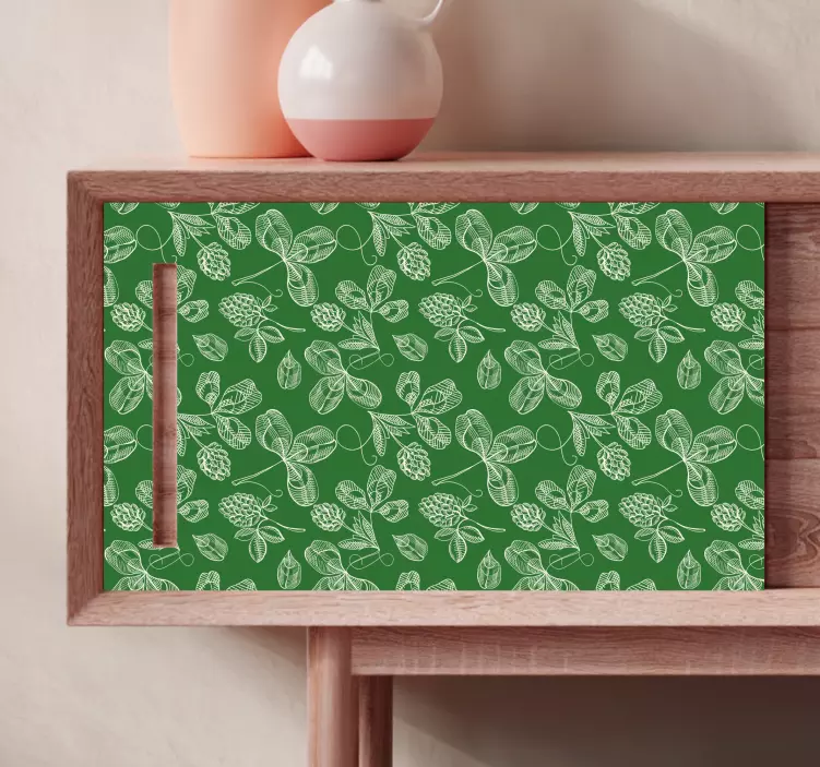 Foliage Green Motif wall sticker - TenStickers