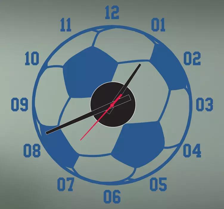 Football Clock Sticker for you - TenStickers