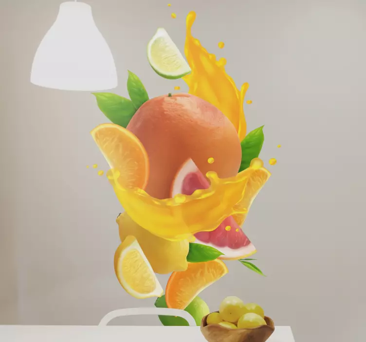 Fruit splash fruit sticker - TenStickers