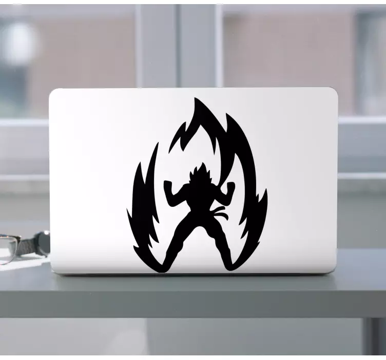 Funny Dragonball monocolor design  laptop skins - TenStickers