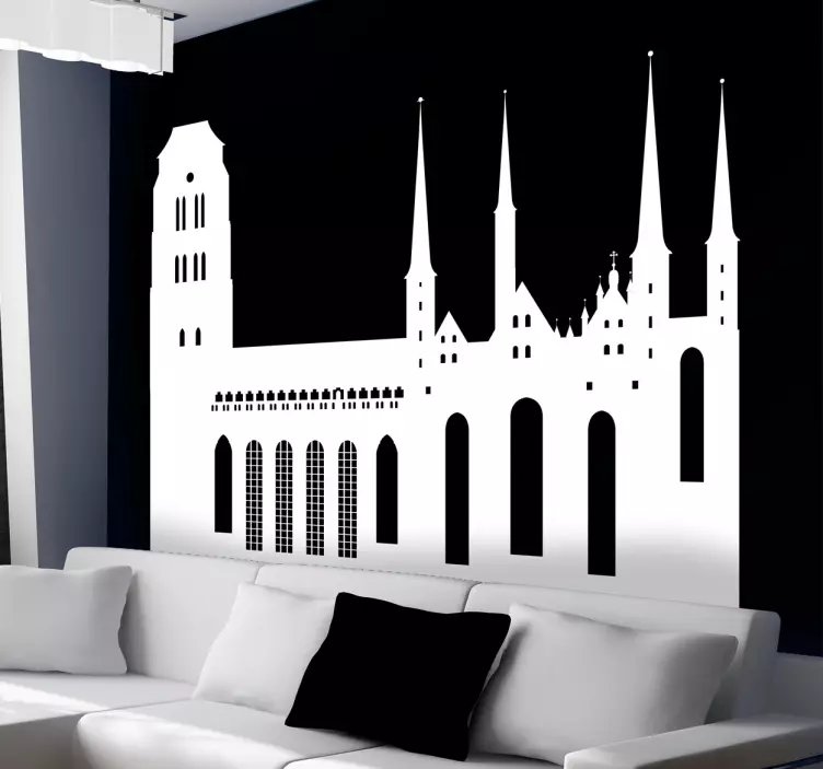 Gdansk poland decorative vinyl wall sticker - TenStickers