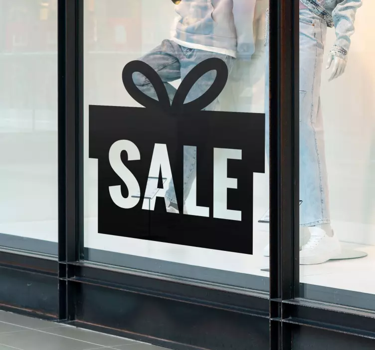 gift box sale stickers - TenStickers