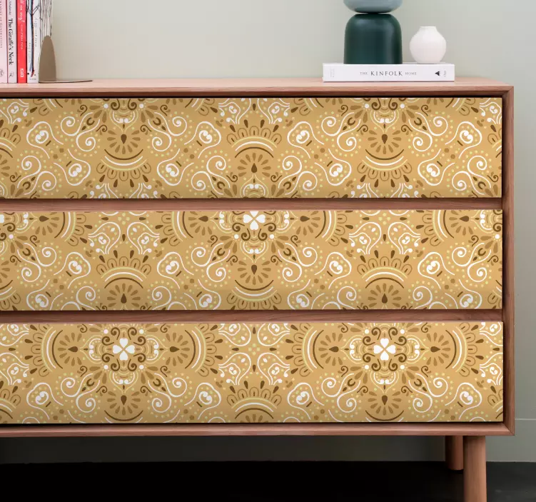 Graceful Botanical Motif furniture sticker - TenStickers