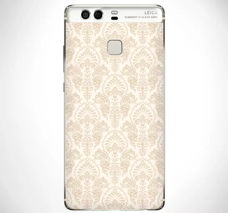 GRACEFUL DAMASK MOTIF huawei sticker - TenStickers