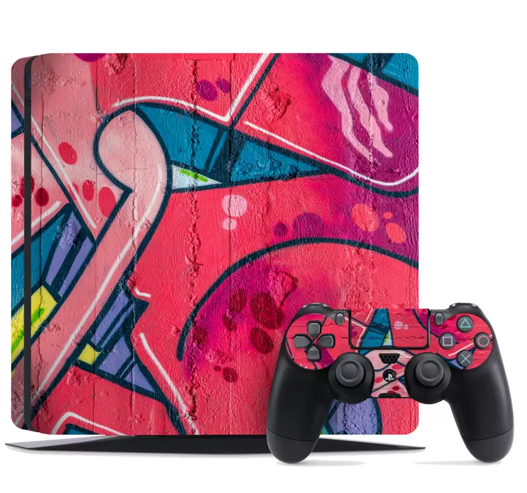 Graffiti street art  PS4 stickers - TenStickers