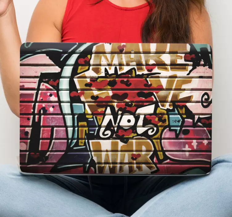 Graffiti urban wall laptop skin - TenStickers