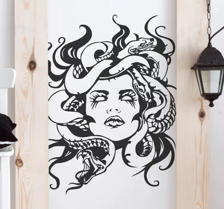 Greek Mythology Gorgone Character Wall Sticker - TenStickers