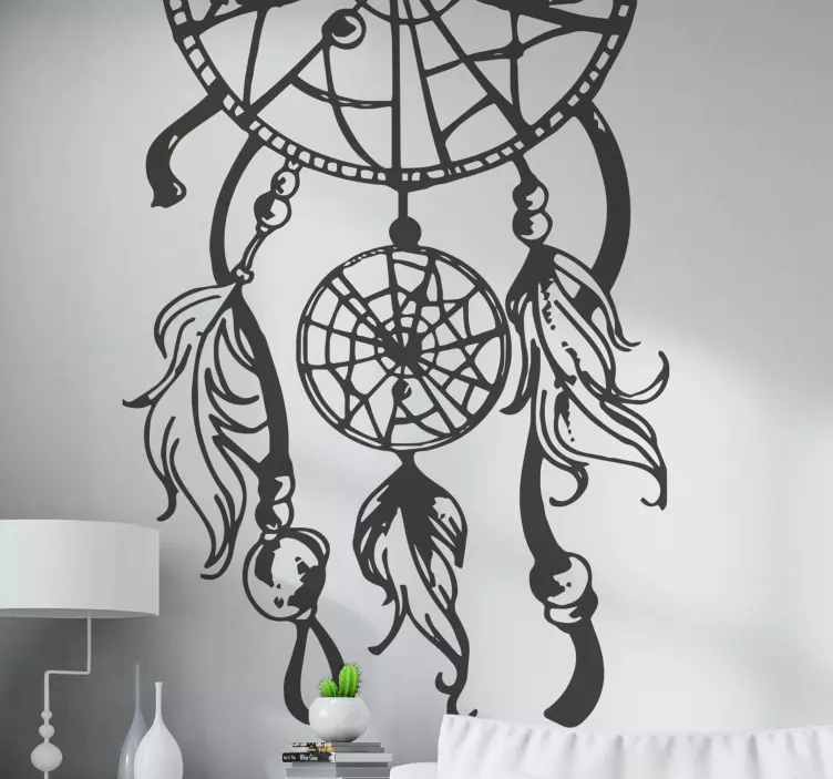 Half dream catcher object sticker - TenStickers