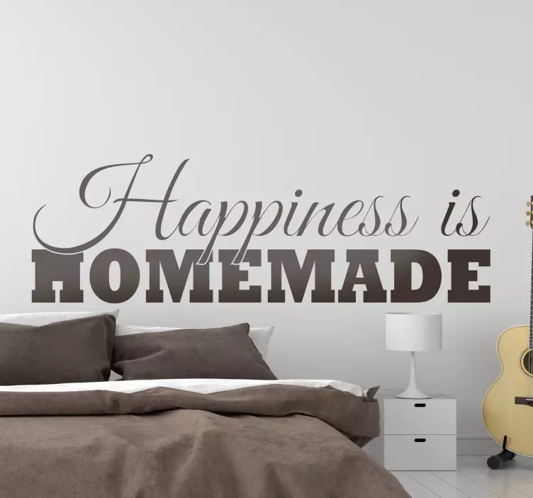 Happiness Is Homemade wall stickers quotes - TenStickers