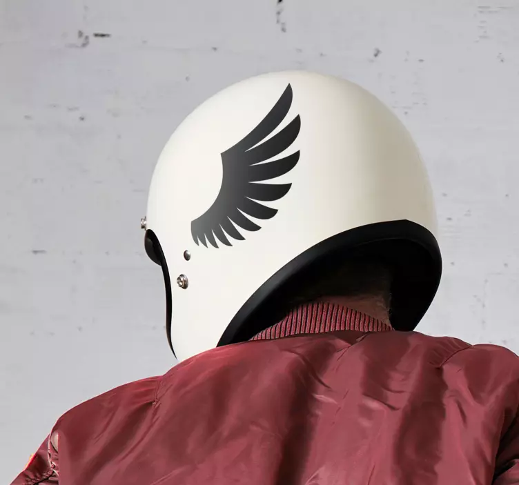 Wings Helmet vinyl sticker - TenStickers