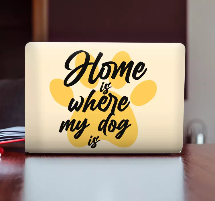 Home Paw Print laptop skin - TenStickers