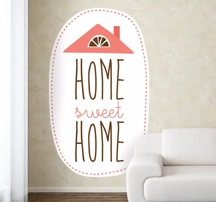 Home Sweet Home Wall Sticker - TenStickers