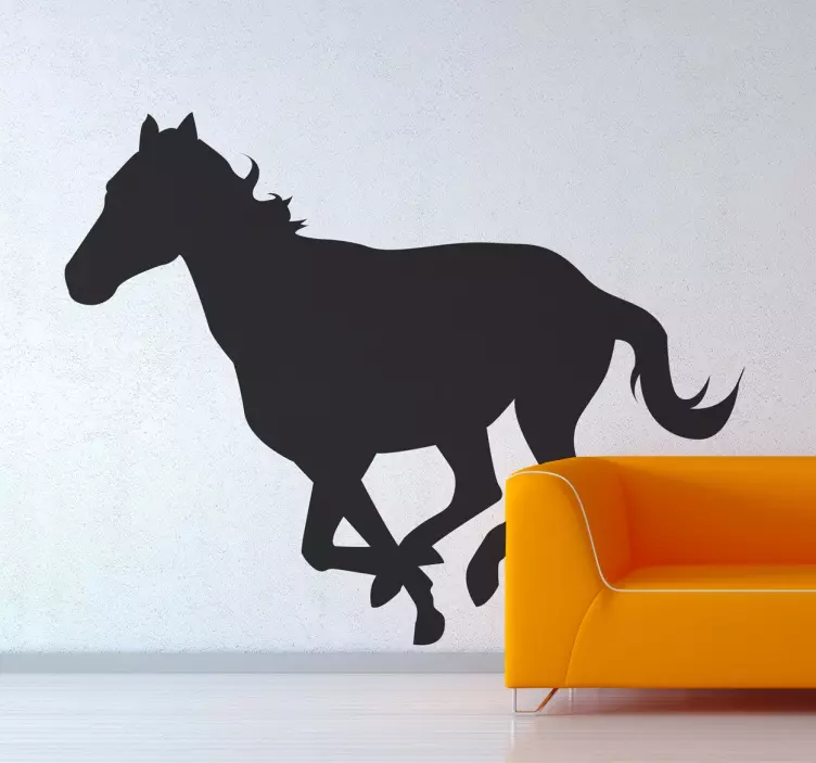 Horse Silhouette Wall Sticker - TenStickers