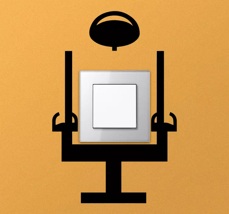 Innovative Chair Lamp light switch sticker - TenStickers