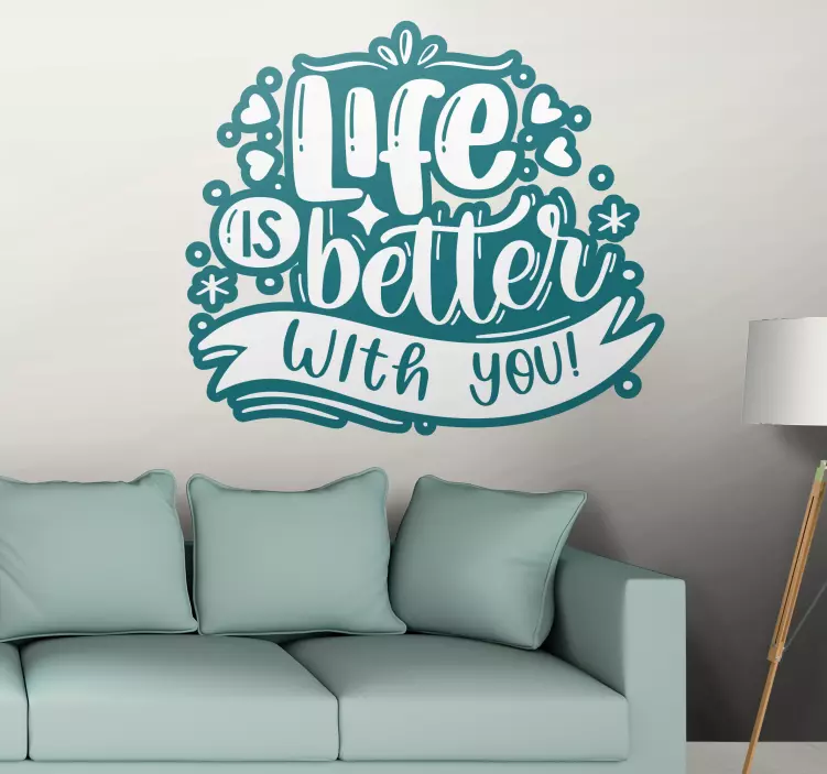 Inspirational Text Design wall stickers quotes - TenStickers