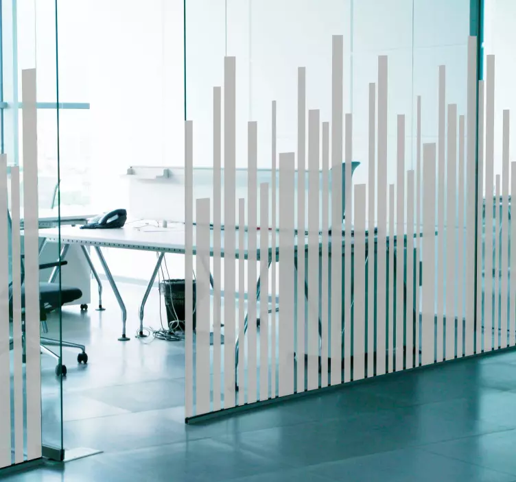 Irregular Vertical Lines shape sticker - TenStickers