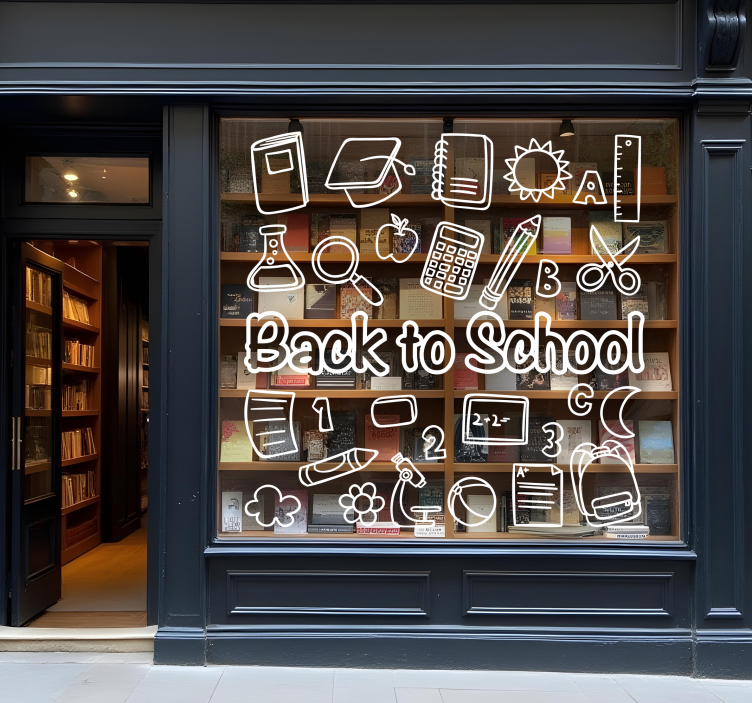 Items for back to school wall sticker - TenStickers
