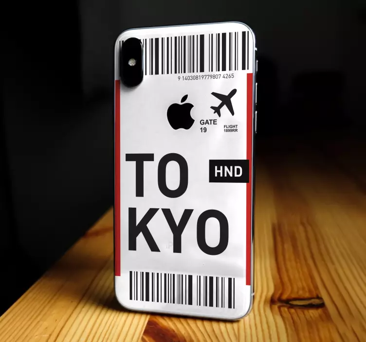 Journey to Tokyo iPhone sticker - TenStickers