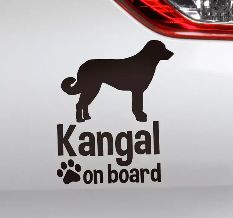 Kangal on board Car Sticker - TenStickers
