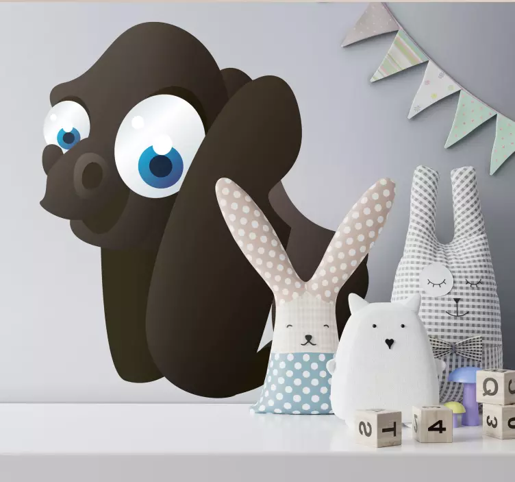 Kids Gorilla Wall Sticker - TenStickers