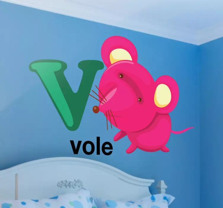 Kids Letter V Sticker - TenStickers