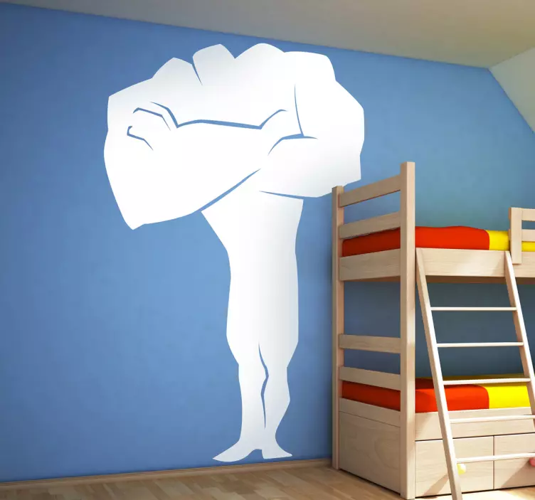 Kids Super Strong Hero Wall Sticker - TenStickers