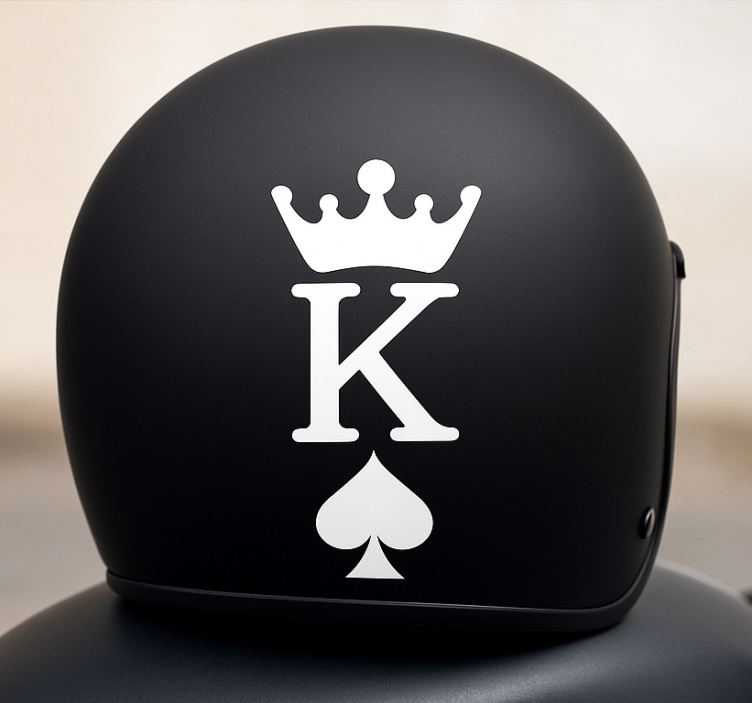 King of Spades motorcycle sticker - TenStickers