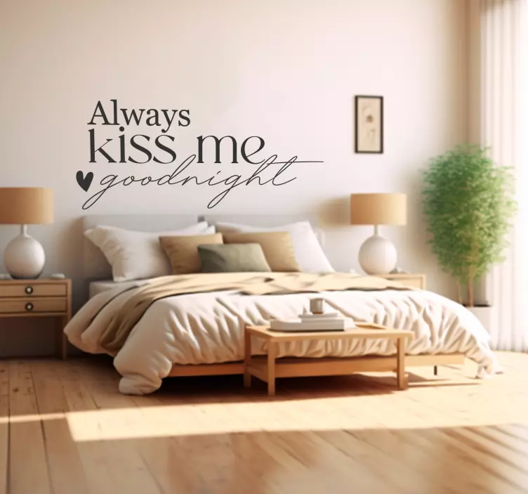 Kiss Me wall stickers quotes - TenStickers