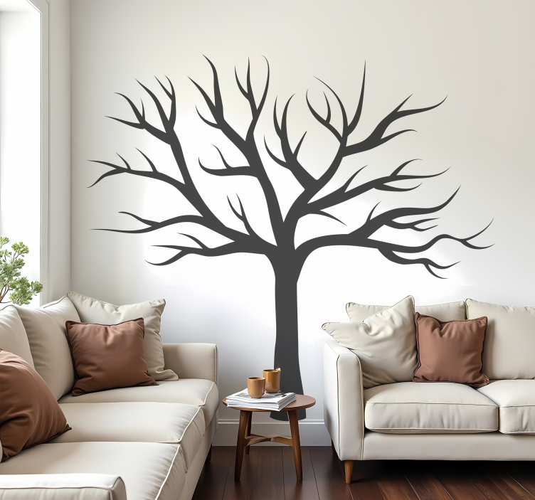 Leafless tree wall sticker - TenStickers