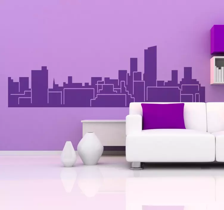 Leeds Skyline Sticker - TenStickers