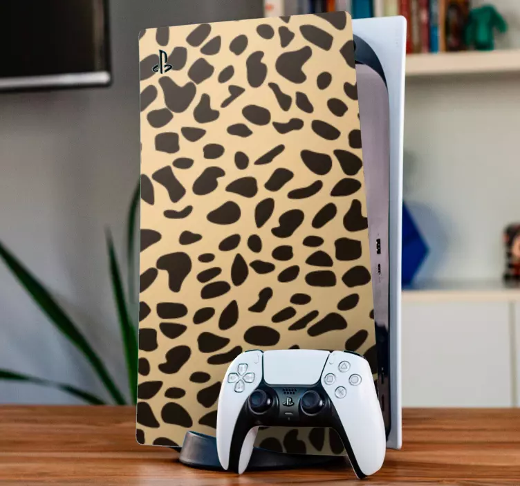 Leopard animal print  PS5 decal - TenStickers