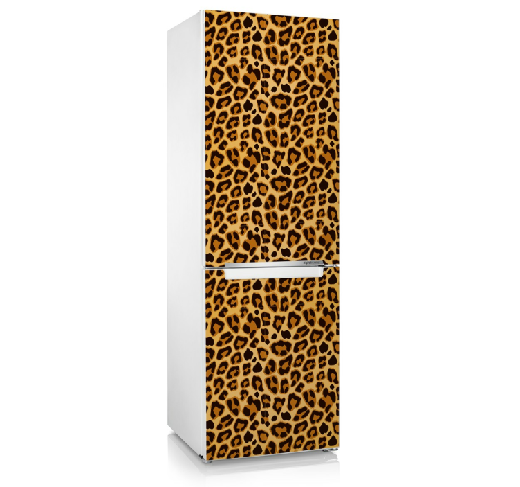 Leopard Print Fridge Sticker - TenStickers