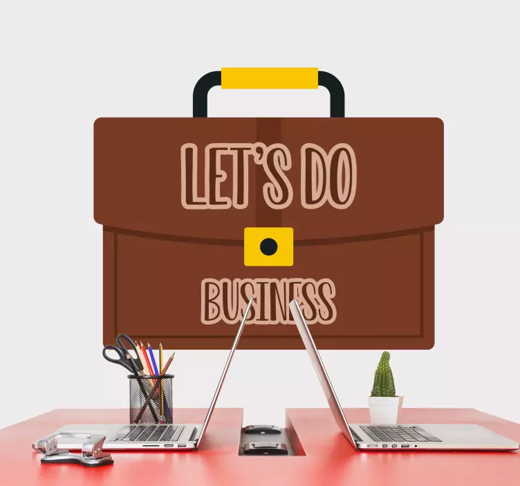 Let's do Business  Home Office Stickers - TenStickers
