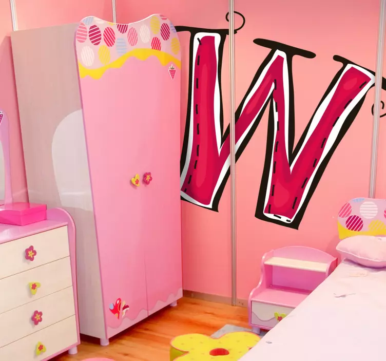 Letter W Sticker - TenStickers