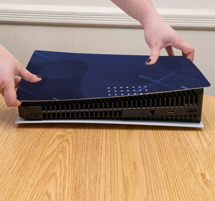 Light and dark blue spots  PS5 stickers - TenStickers