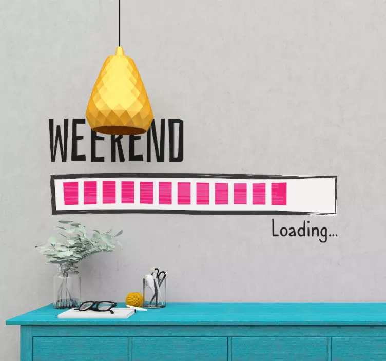 Loading the weekend icon sticker - TenStickers