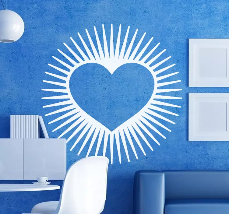 Luminous Heart Wall Art Sticker - TenStickers