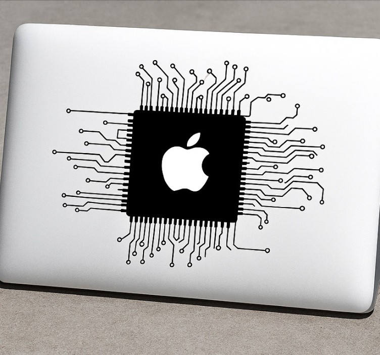 Macbook technological web Laptop sticker - TenStickers