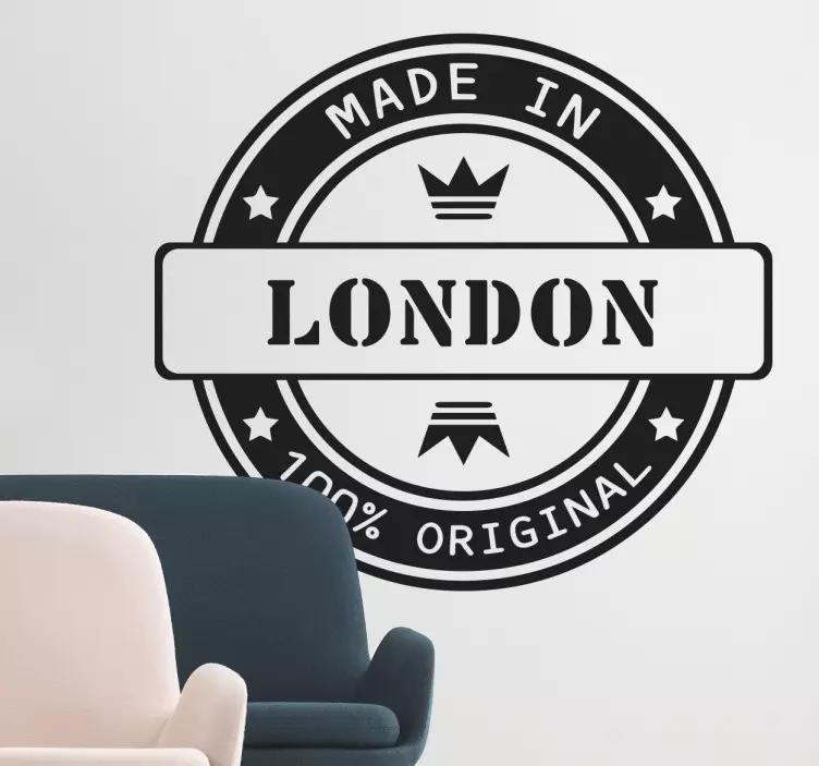 Made in London Decorative Sticker - TenStickers
