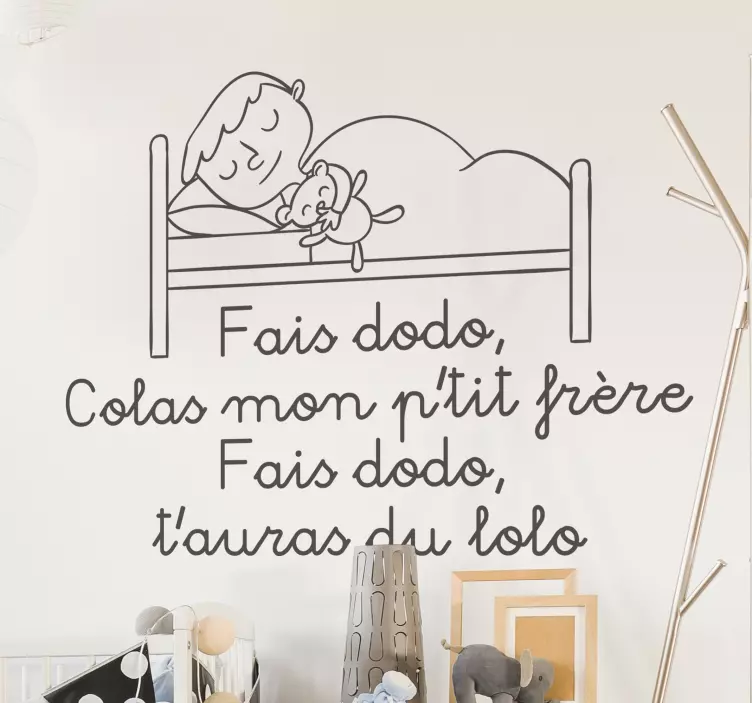 Make Dodo Colas nursery rhyme wall sticker - TenStickers