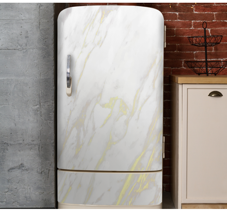 Marble Fridge Wrap texture sticker - TenStickers