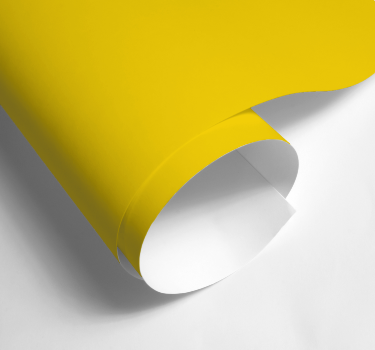 Matte Bright Yellow plain sticker - TenStickers